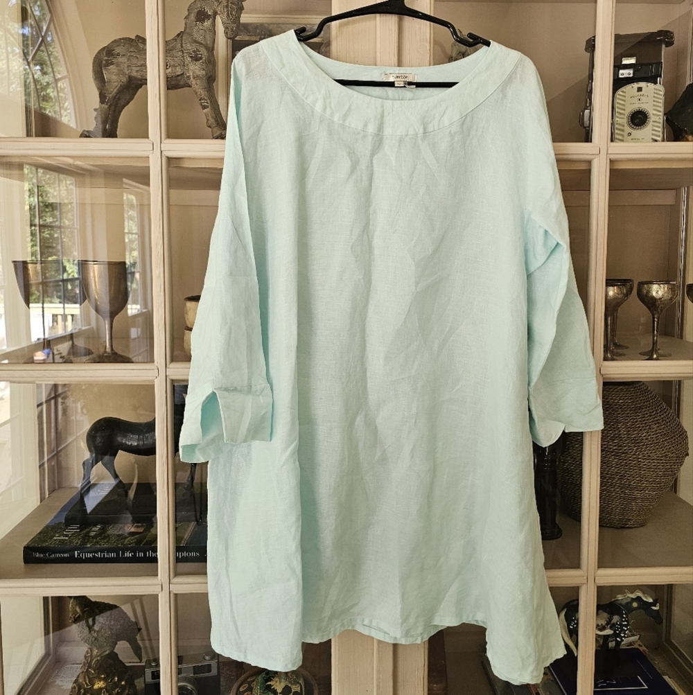 Tyler Boe Linen Charlotte Tunic - Picture 2 of 7